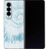 Blue and White Tie Dye Galaxy Z Fold4 5G Skin